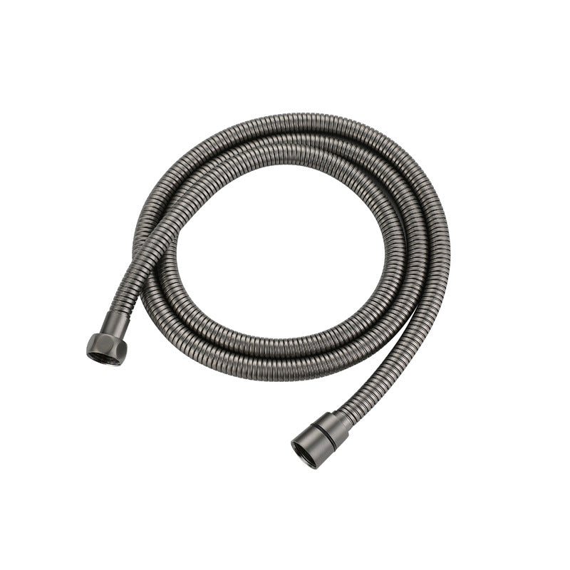 Flexible de douche Ellmin gris anthracite, inox spiralé