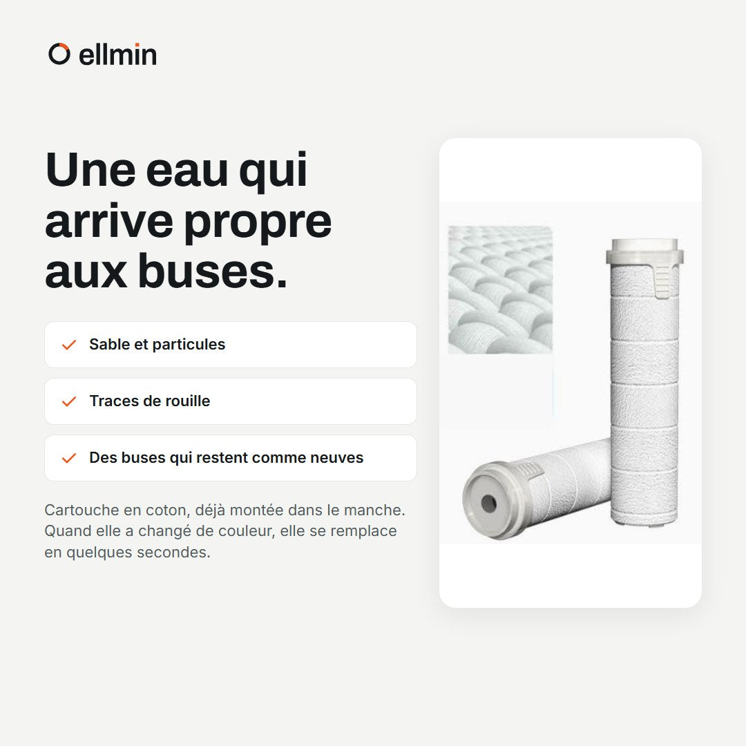 Ellmin, filtre à sédiments